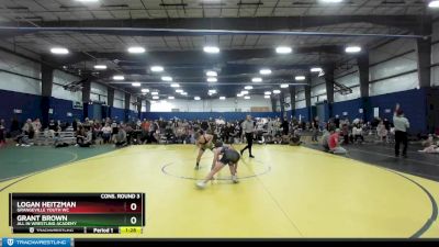 125 lbs Cons. Round 3 - Grant Brown, All In Wrestling Academy vs Logan Heitzman, Grangeville Youth WC