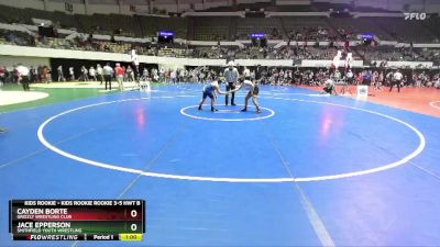 Kids Rookie Rookie 3-5 HWT B Quarterfinal - Jace Epperson, Smithfield Youth Wrestling vs Cayden Borte, Grizzly Wrestling Club