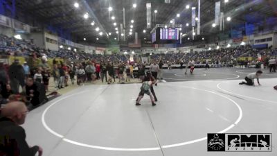 Quarterfinal - Cyrus Stevens, Wolfpack vs Myking Adams, Knights Youth Wrestling