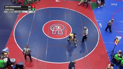 124 lbs Round Of 16 - Jack Stonebraker, West Allegheny vs Koen Sola, Berks Catholic