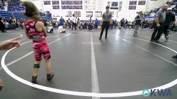 37 lbs Round Of 16 - Wenston Quillin, Chickasha Youth Wrestling vs Harlow Hanna, Lexington Wrestling Club