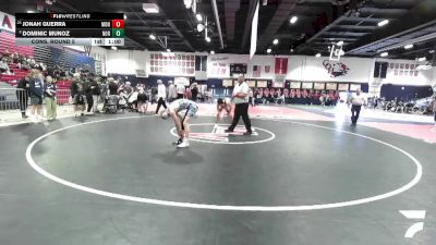 126 lbs Cons. Round 5 - Jonah Guerra, Montclair vs Dominic Munoz, Northview