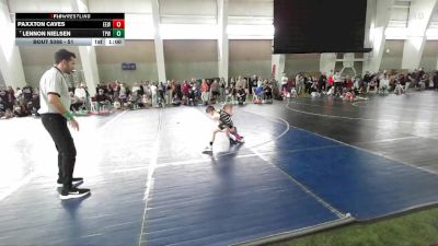 51 lbs Champ. Round 2 - Lennon Nielsen, Team Prestige Wrestling vs Paxxton Caves, Evanston Elite Wrestling