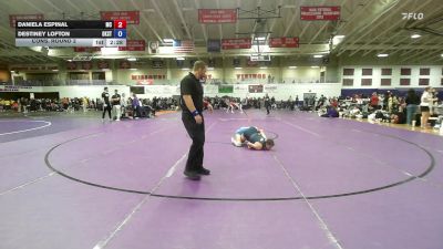 124 lbs Cons. Round 2 - Destiney Lofton, Oklahoma State vs Daniela Espinal, Montreat