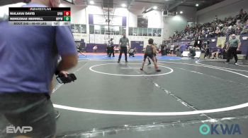 46-49 lbs Final - Malakai Davis, Sperry Wrestling Club vs Renezmae Merrell, Mannford Pirate Youth Wrestling