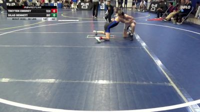 90 lbs Round Of 32 - Treyten Embrey, Tech Fall Elite vs Silas Bennett, United