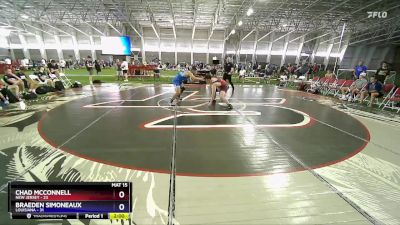 190 lbs Placement Matches (8 Team) - Chad McConnell, New Jersey vs Braeden Simoneaux, Louisiana