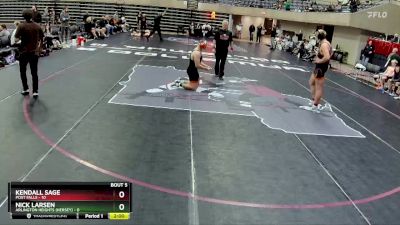 215 lbs Round 3 (4 Team) - Nick Larsen, Arlington Heights (Hersey) vs Kendall Sage, Post Falls