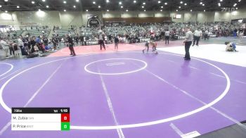 73 lbs Round Of 32 - Matthew Zubia, San Fernando Tigers vs Payson Price, Brothers Of Steel