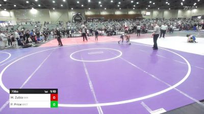 73 lbs Round Of 32 - Matthew Zubia, San Fernando Tigers vs Payson Price, Brothers Of Steel