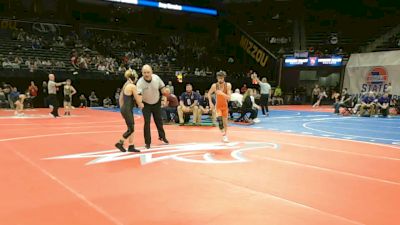 106 Class 2 lbs Champ. Round 1 - Kale Martin, Oak Grove vs Jacob Shaw, Monett
