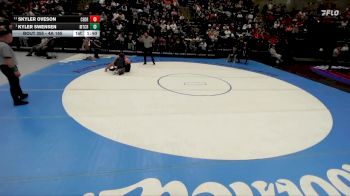 4A 165 lbs Cons. Semi - Kyler Swensen, Mountain Crest vs Skyler Oveson, Cedar City