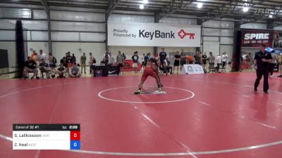 70 kg Consi Of 32 #1 - Shane Lallkissoon, Unattached vs Zach Keal, West Point Wrestling Club
