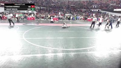 91 lbs Champ. Round 1 - Grant Brickl, River Valley Youth Wrestling vs Kaydan Humble, Tomah