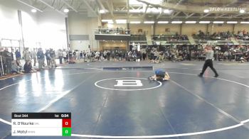 120 lbs Consi Of 8 #1 - Ryan O'Rourke, Salem vs Jacob Motyl, Minnechaug