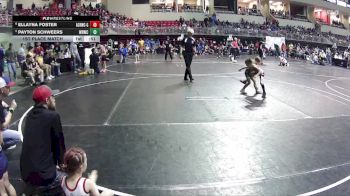 44-47 lbs 1st Place Match - Payton Schweers, Wisner Rec Wrestling Club vs Ellayna Foster, Auburn City Rec Wrestling Club - Girls