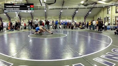 157 A 3rd Place Match - Giovanni Duniec, Mount Union vs Thomas Wagner, Case Western