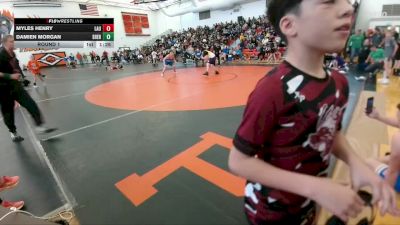 197-207 lbs Round 1 - Myles Henry, Laurel Middle School vs Damien Morgan, Sheridan Junior High School