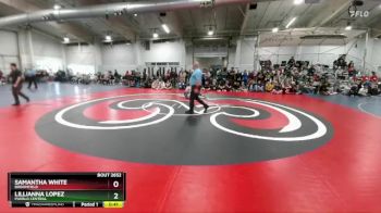 130 lbs Cons. Round 4 - Samantha White, Broomfield vs Lillianna Lopez, Pueblo Central