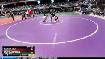 6A - 95 lbs Cons. Round 3 - Savannah Sanchez, Cypress Ridge vs Isabella Cruz, Euless Trinity