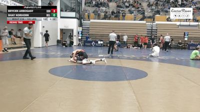 125 lbs Consi Of 16 #2 - Brycen Arbogast, Edinboro vs Shay Korhorn, Bellarmine