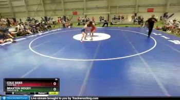 120 lbs Placement Matches (8 Team) - Cole Sides, Texas Red vs Braxton Moody, Kansas Blue