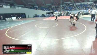 6A-126 lbs Cons. Semi - Maclain Culp, West Linn vs Roman Leaton, Roseburg