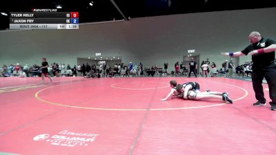 117 lbs Champ. Round 1 - Jaxon Fry, OK vs Tyler Kelly, KS