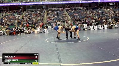 2A 157 lbs Cons. Round 2 - Ben South, North Wilkes vs Jesse Phillips, Brevard