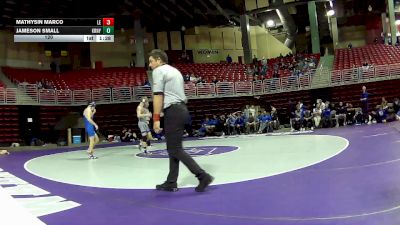 120 lbs Quarters & 1st Wb (16 Team) - Mathysin Marco, Lincoln East vs Jameson Small, Kearney