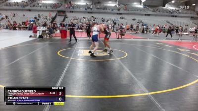 132 lbs Cons. Round 2 - Camron Duffield, Thoroughbred Wrestling Academy (TWA) vs Ethan Craft, Willard Youth Wrestling Club