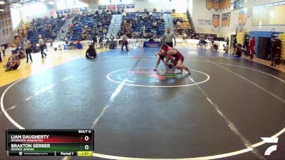 157 Blue Round 1 - Liam Daugherty, Riverview (Sarasota) vs Braxton Gerber, George Jenkins