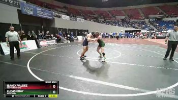 6A-160 lbs Cons. Round 5 - Lucas Gray, West Linn vs Isaack Valdez, South Medford