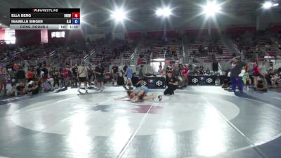 115 lbs Cons. Round 2 - Ella Berg, Bartlett High School Wrestling vs Isabelle Singer, Illinois