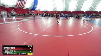 100 lbs Round 1 (6 Team) - Gracie Meeks, Team Gold vs Molly Snyder, Team Green