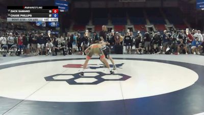 120 lbs Cons. Rd Of 32 - Zack Samano, California vs Chase Phillips, New York