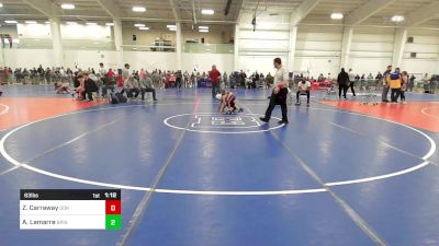 63 lbs Quarterfinal - Zalia Carraway, Ddk Wc vs Avalyn Lamarre, Bristol CT