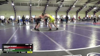 285 lbs Cons. Round 2 - Mason Cover, Cleveland State vs Keegan Nugent, Michigan