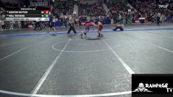 88 lbs Cons. Round 2 - Ashton Dutton, Con-Kids WC vs Will Tietjens, Team Hawks