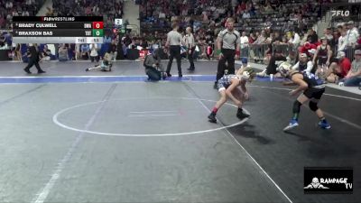 52 lbs 1st Place Match - Braxson Bas, Topeka Blue Thunder vs Brady Culwell, DC Wrestling Acad