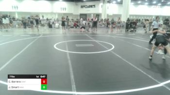 77 lbs Consi Of 8 #2 - Caleb Barrera, Central Coast Most Wanted vs Jordy Smart, Ravage WC