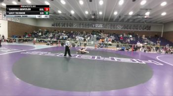 115 lbs Cons. Semi - Sabrina Gentzler, Worland vs Lucy Ticknor, Glenrock