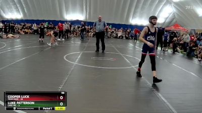 96 lbs Round 5 (8 Team) - Cooper Luck, Team Ohio vs Luke Patterson, Lake WC