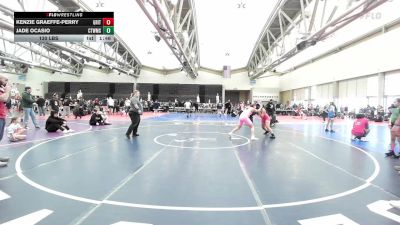 130 lbs Rr Rnd 1 - Kenzie Graeffe-Perry, Grit Mat Club Girls vs Jade Ocasio, CT Whale Orca