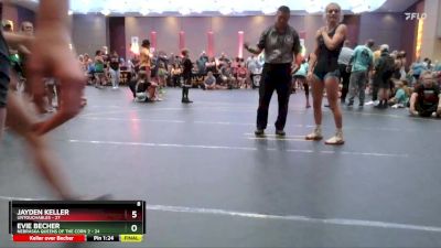 128 lbs Semis & 1st Wrestleback (8 Team) - Zoey Gliem, Untouchables vs Corah Linnaus, Nebraska Queens Of The Corn 2