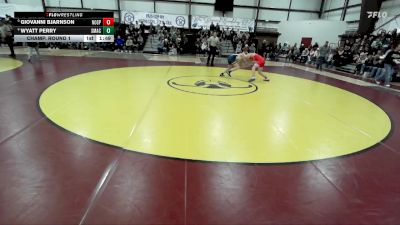 138 lbs Champ. Round 1 - Giovanni Bjarnson, North Sanpete vs Wyatt Perry, Summit Academy