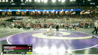 1A 106 lbs Champ. Round 1 - Broc Dahlin, Bayshore vs Andres Garcia, Cardinal Gibbons