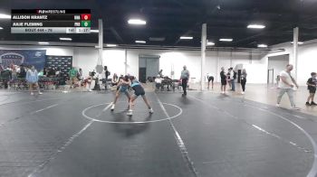 76 lbs 5th Place Match - Julie Fleming, Mat Assassins vs Allison Krantz, Unattached