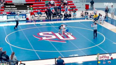 165 lbs Semifinal - Mark Troni, Washington & Lee vs Cooper Comer, Averett