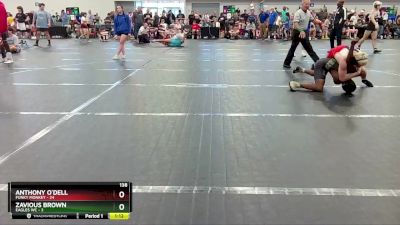 138 lbs Round 2 (6 Team) - Anthony O`Dell, Funky Monkey vs Zavious Brown, Eagles WC